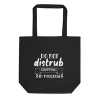 Eco Tote Bag Black - Do Not Disturbed Shopping on Progress