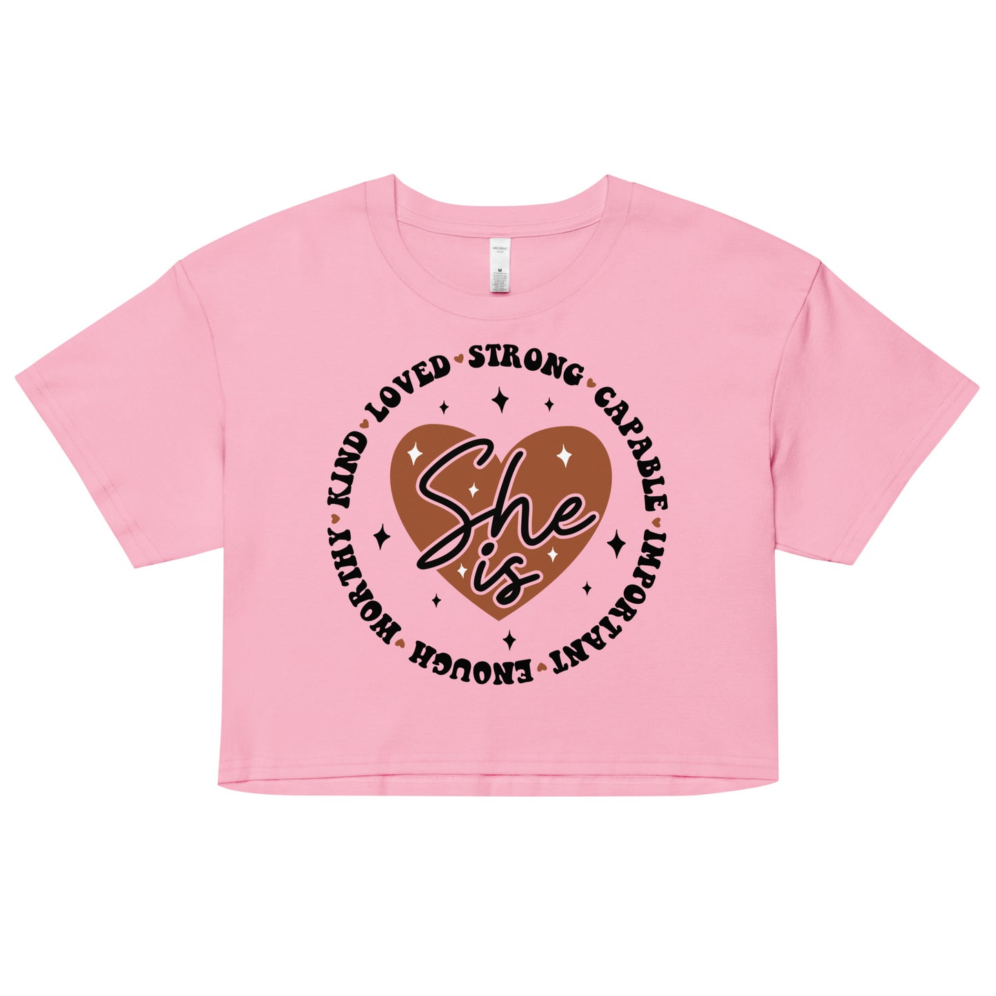 Women’s Crop Top - She is Kind, Loved and Capable