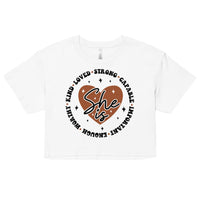 Women’s Crop Top - She is Kind, Loved and Capable