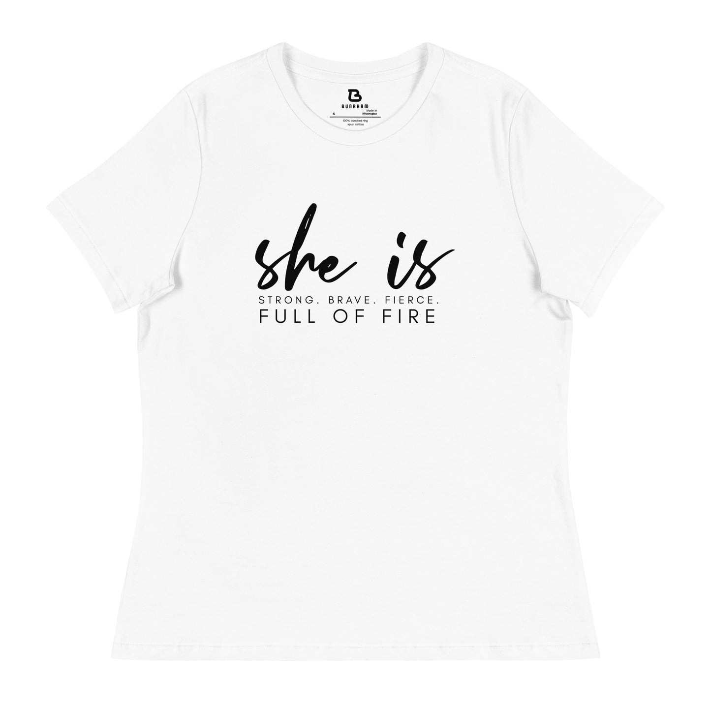 She is Full of Fire - Women's Relaxed T-Shirt